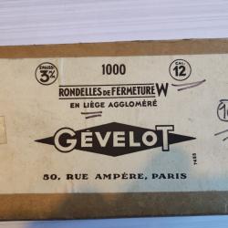 Boite 1000 rondelles de fermeture, Cal 12
