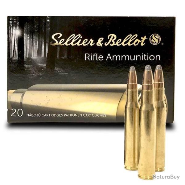 Munitions SELLIER BELLOT calibre 30-06 SPCE 180gr - 11.7g x20