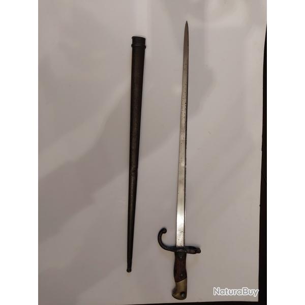 Ba�onnette fusil gras mod�le 1874