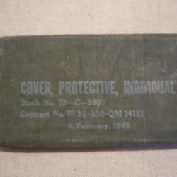 WW2 US  UNE COUVERTURE    COVER PROTECTIVE INDIVIDUAL    NON OUVERTE  x