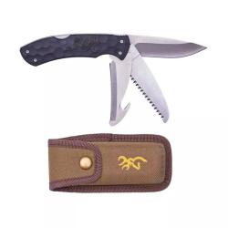BROWNING - COUTEAU PRIMAL KODIAK 3 LAMES PLIANTES AVEC &Eacute;TUIS