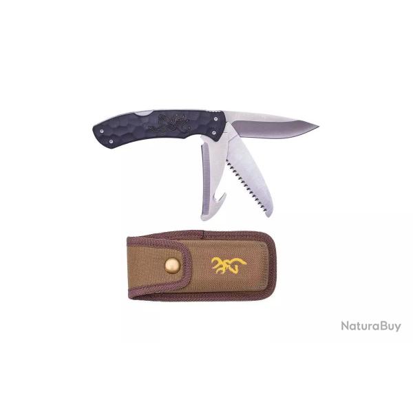 BROWNING - COUTEAU PRIMAL KODIAK 3 LAMES PLIANTES AVEC �TUIS