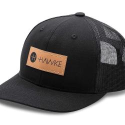 CASQUETTE HAWKE MESH SNAPBACK - NOIR/CUIRE