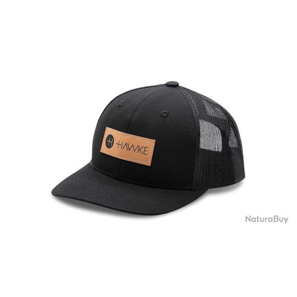 CASQUETTE HAWKE MESH SNAPBACK - NOIR/CUIRE