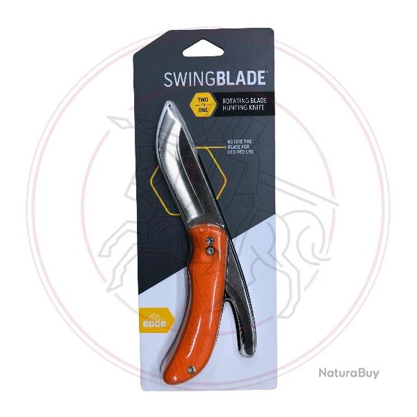 Couteau a d�pouill� OUTDOOR EDGE SWINGBLADE ORANGE - 9cm