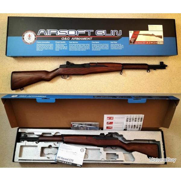 R�plique AEG ETU G&G du Garand M1, proche du neuf.