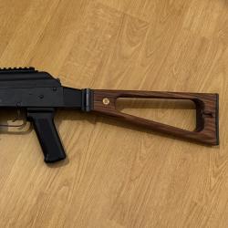 Crosse Pliante Bois AK 47 Squelette avec Adaptateur