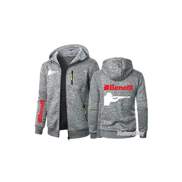 Sweat BENELLI gris clair - LIVRAISON GRATUITE