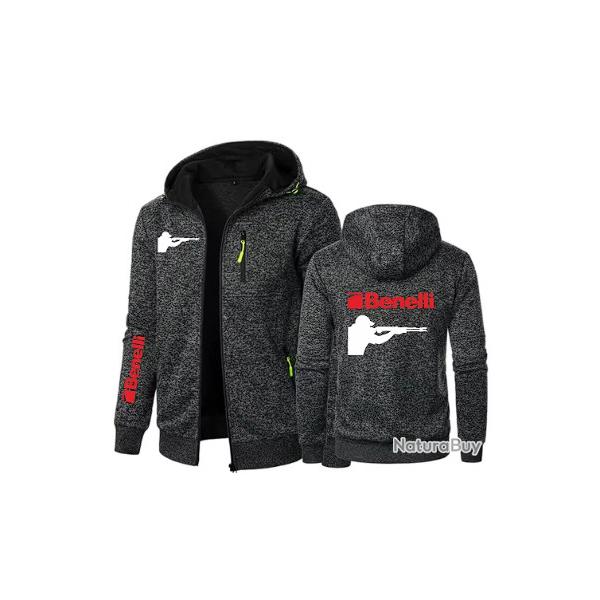 Sweat BENELLI gris fonce - LIVRAISON GRATUITE