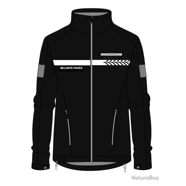 Veste Softshell S�curit� Priv�e avec bandes HV GK