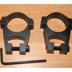 colliers + clef montage lunette 30mm 22lr mossberg gaucher manuarm norinco jw cz AP74 SIDNA..(S24D58