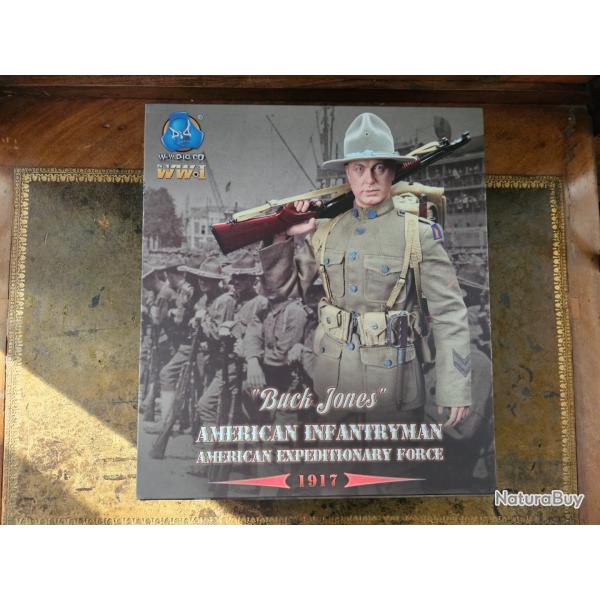 Figurine 1/6 - DID Corp  - American Infantryman of Expeditionary Force 1917 - Buck Jones