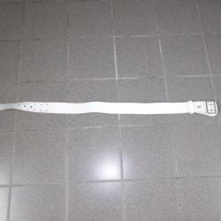 Ceinturon r&eacute;glementaire (FR) de c&eacute;r&eacute;monie en cuire blanc