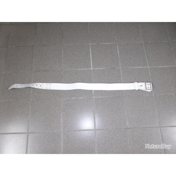 Ceinturon r�glementaire (FR) de c�r�monie en cuire blanc