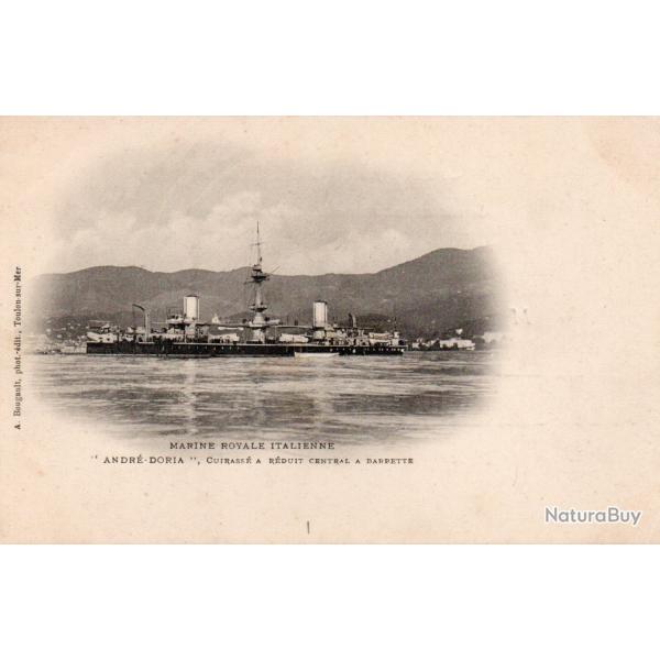 CPA - MARINE ROYALE ITALIENNE - " ANDRE-DORA " Cuirasse A R�duit Central A Barbette -N�6038