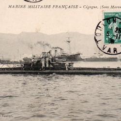 CPA - MARINE de GUERRE - Sous-Marin  "  Cigogne " -N&deg;6047