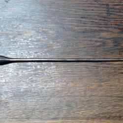 Baguette ancienne pour pistolet &agrave; silex ou percussion - &agrave; t&ecirc;te de poire - BE