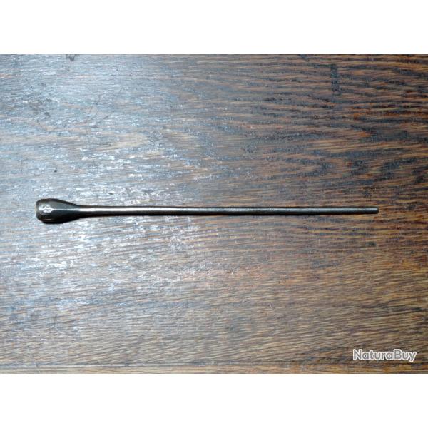 Baguette ancienne pour pistolet � silex ou percussion - � t�te de poire - BE