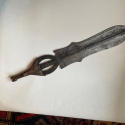 Arme blanche &eacute;p&eacute;e NGOMBE Nord Congo RDC XIXe