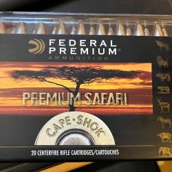 F&eacute;d&eacute;ral Premium 458 Win Magnum 400 Grain Trophy - 1 bo&icirc;te neuve