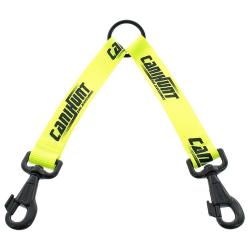 ACCOUPLE PLAT HUNTER 2 CHIENS - JAUNE FLUO - CANIHUNT