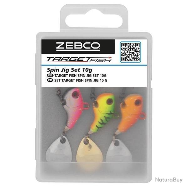Kit Leurres Zebco Target Fish Spin Jig Set 10g