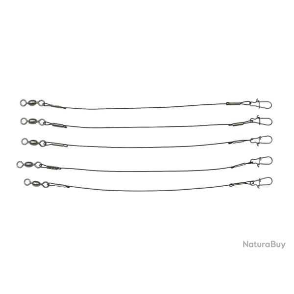 Bas de Ligne Kinetic Pike Leaders 30cm par 5 65lbs