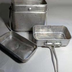 Quart gamelle ww2 grav&eacute;e initiales dat&eacute;e 1937 militaria France