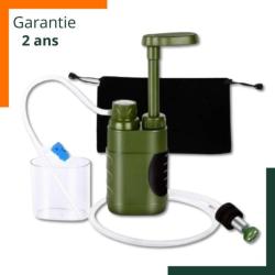 Kit de filtration de l'eau - Filtre &agrave; eau 3000L - Randonn&eacute;e, camping - Livraison rapide