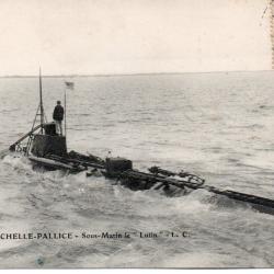 CPA - MARINE de GUERRE - LA  ROCHELLE-PALLICE - Sous-Marin  Le  " Lutin " -N&deg;6051
