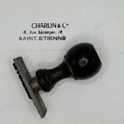 TAMPON ORIGINAL DE COURRIER DE LA SOCIETE DES ARMES CHARLIN