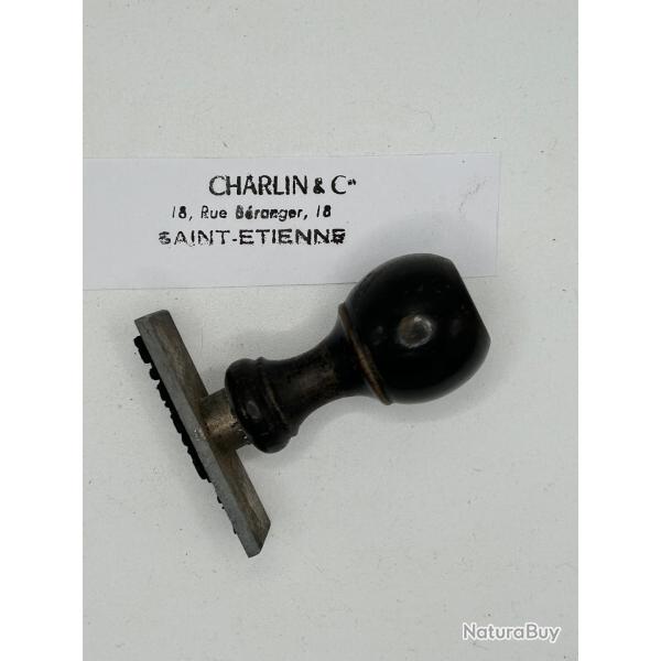 TAMPON ORIGINAL DE COURRIER DE LA SOCIETE DES ARMES CHARLIN