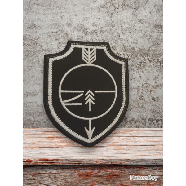 Patch Ecusson Militaire scratch velcro 9/7cm