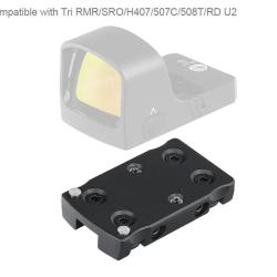 Platine bande ventil&eacute;e pour Red dot Trijicon RMR/SRO/Holosun 407C/507C/508T pour fusil