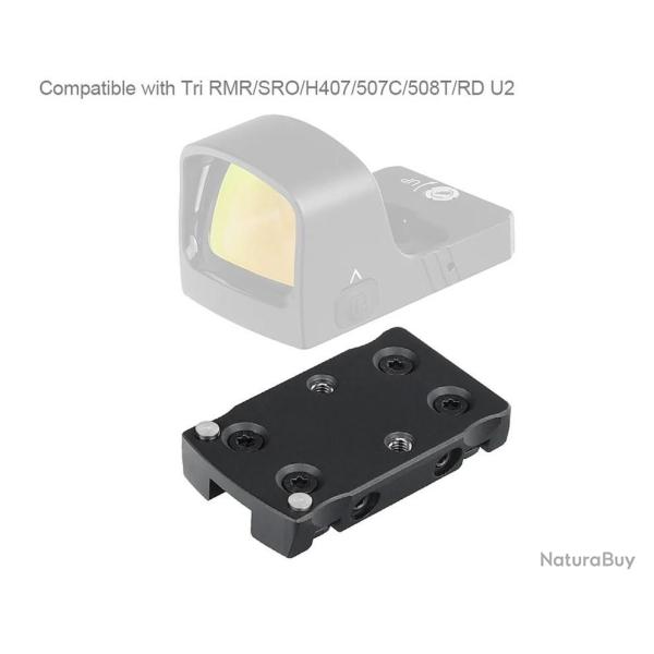 Platine bande ventil�e pour Red dot Trijicon RMR/SRO/Holosun 407C/507C/508T pour fusil
