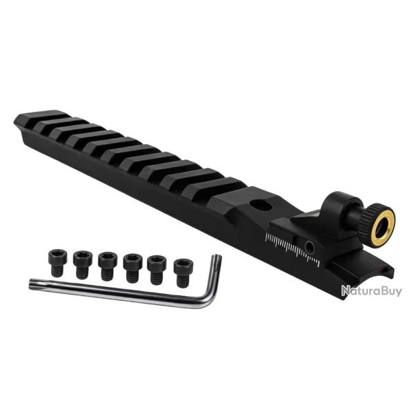 Embase rail picatinny pour Carabine CVA Optima, Kodiak, Wolf et Accura