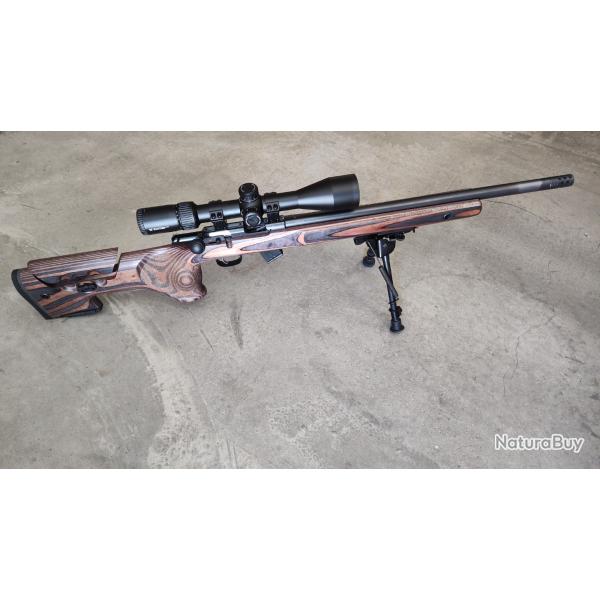 Carabine 22lr mod�le CZ457 Range avec lunette vortex diamondback 6x24, bipied harris et accessoires