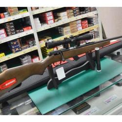 PACK CARABINE SAVAGE STEVENS 300 G 22 LR BOIS FILET&Eacute; + LUNETTE + SILENCIEUX NEUF