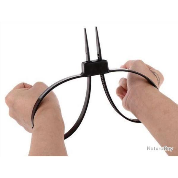 5 Menottes plastique tr�s dure Serflex neuf