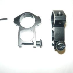 Promo !!!   Colliers ( haut ) pour montage lunette diam&egrave;tre ( 25,4 mm )