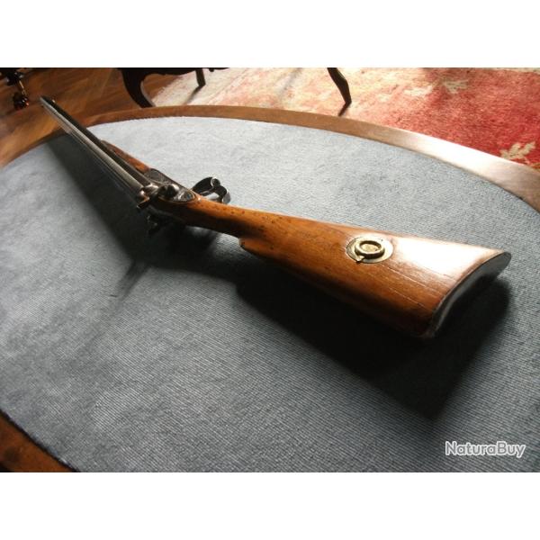 Fusil b�cassier � percussion du XIX� si�cle