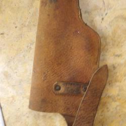 holster &eacute;tui ancien cuir pistolet revolver