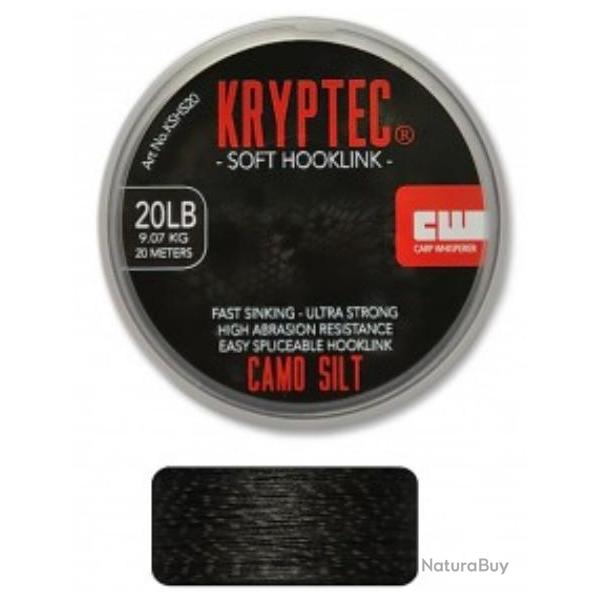 CARP WHISPERER - LIGNE SOFT HOOKLINK Silt 20lb