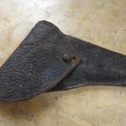 holster &eacute;tui ancien cuir  porc revolver 320 6mm