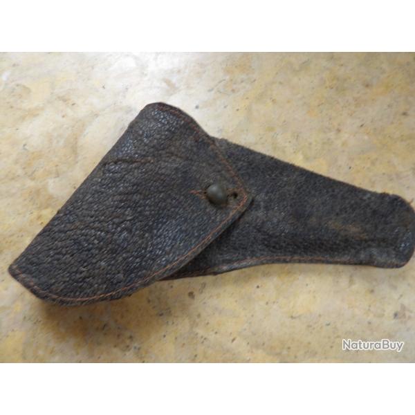 holster �tui ancien cuir  porc revolver 320 6mm