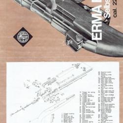 notice ERMA EM1 (envoi par mail) 22LR E M1 - VENDU PAR JEPERCUTE (m2657)
