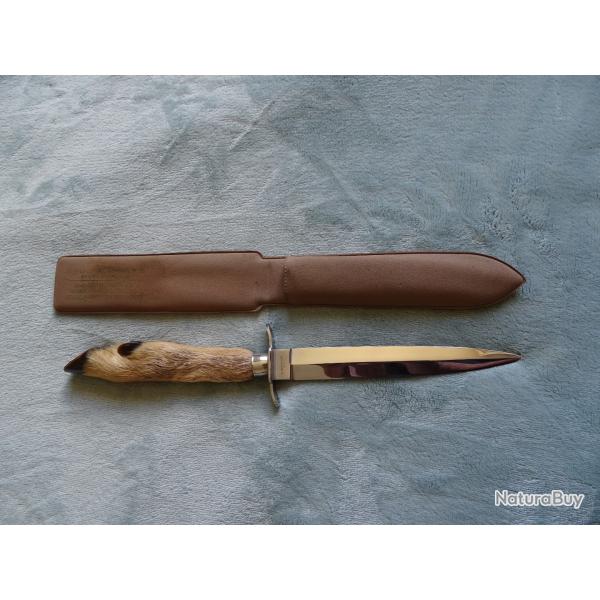 Dague coupe papier manche patte de cervid�