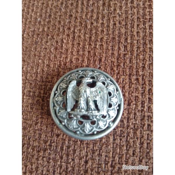 Bouton second empire en metal argent�