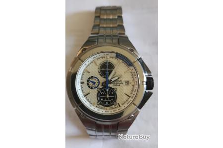 Montre Chrono Pulsar BX 058 - Quartz, étanche 100m, Style Cuillère, Couleur Army