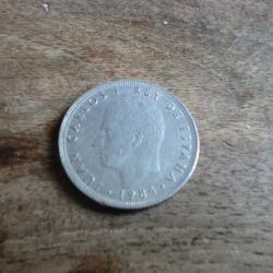 monnaie espagne juan carlos 25 pesetas  1984